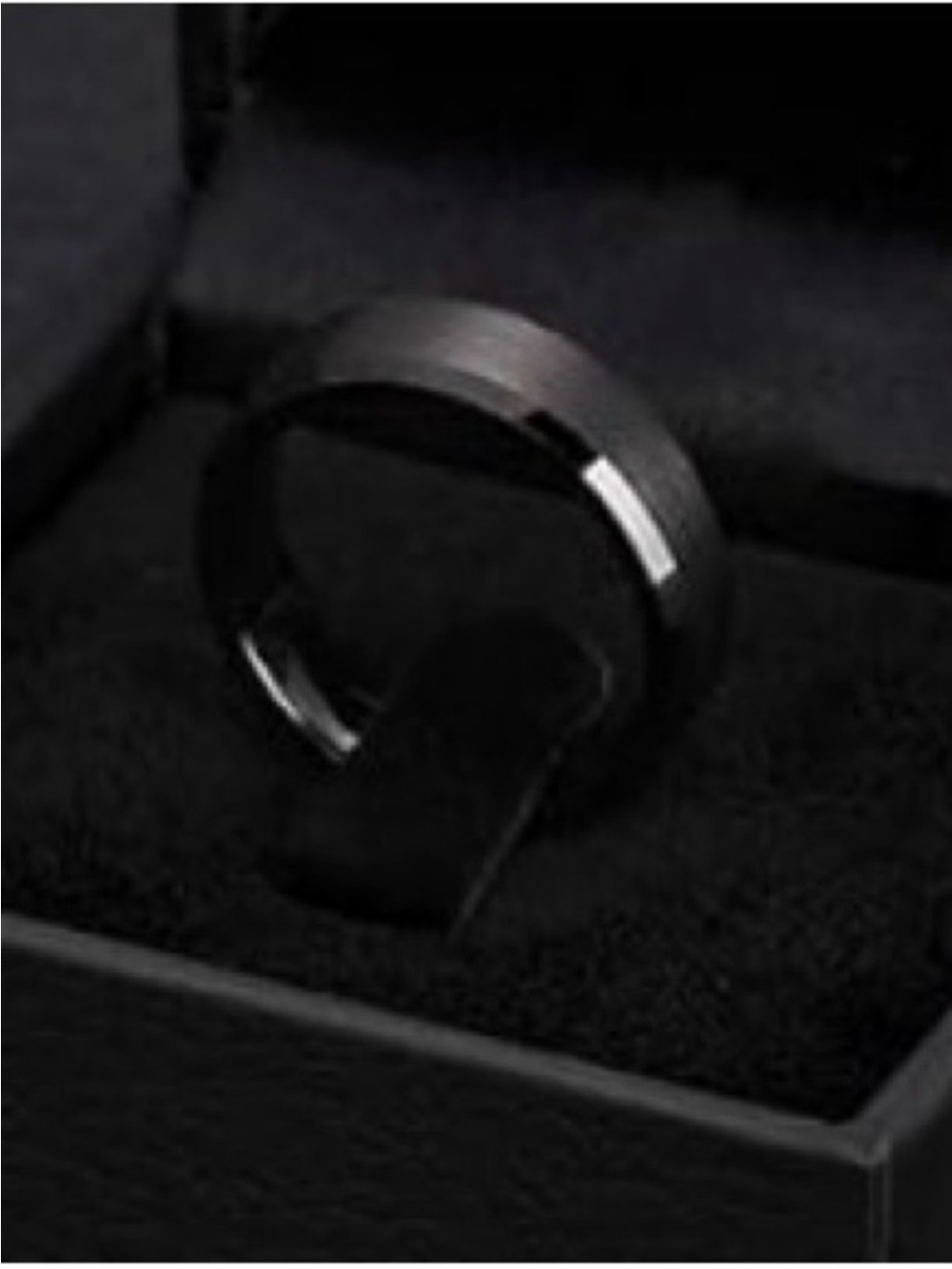 New KING WILL BASIC 4MM
TUNGSTEN RING - Size 6.5 - Picture 3 of 4